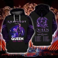 Queen Adam Lambert The Rhapsody Tour 2023 3D Hoodie