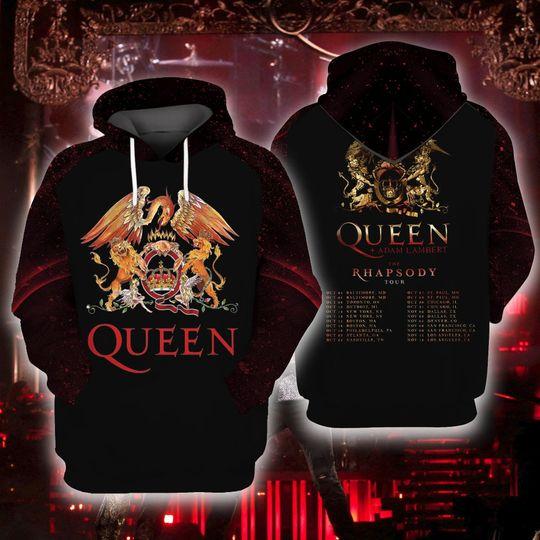 Queen Adam Lambert The Rhapsody Tour 2023 3D Hoodie