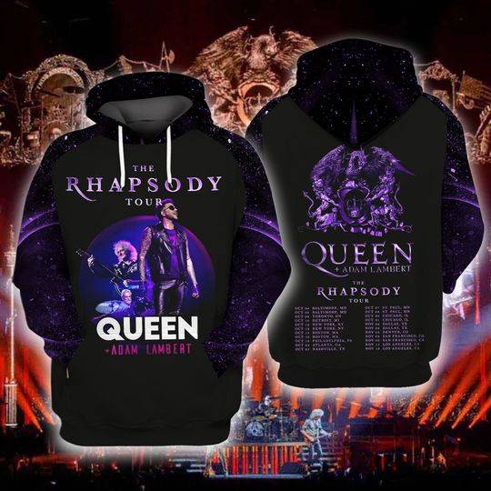 Queen Adam Lambert The Rhapsody Tour 2023 3D Hoodie