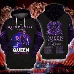 Queen Adam Lambert The Rhapsody Tour 2023 3D Hoodie