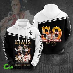 Elvis Presley 3D Hoodie, Elvis Presley Christmas 3D Hoodie