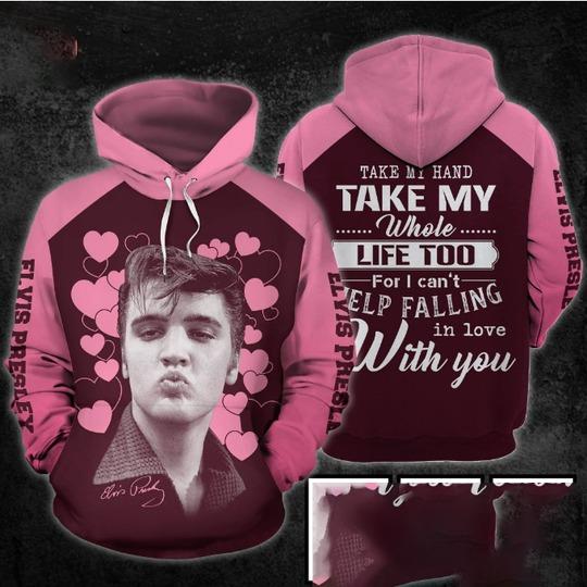 Elvis Presley 3D Hoodie, Elvis Presley Christmas 3D Hoodie