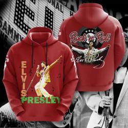 Elvis Presley 3D Hoodie, Elvis Presley Christmas 3D Hoodie
