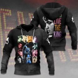 Elvis Presley 3D Hoodie, Elvis Presley Christmas 3D Hoodie