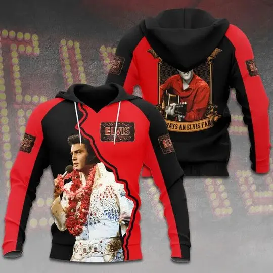 Elvis Presley 3D Hoodie, Elvis Presley Christmas 3D Hoodie