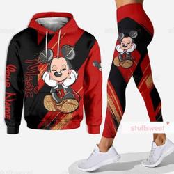 Christmas Mickey Hoodie, Custom Mickey Mouse Hoodie (Not Included Legging)