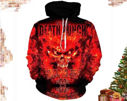 Retro Five Finger Death Punch 3D Hoodie