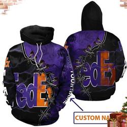 Fedex Express Purple Armor 3D Hoodie