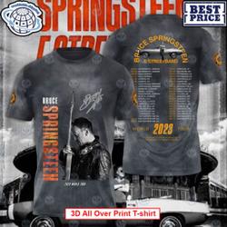 Bruce Springsteen E Street Band Tour 2023 3D Tshirt Meaningful Gift For Family Gift For Boyfriend Valentine Gift
