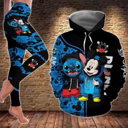 Personalized Stitch and Friend Women Hoodie Custom Stitch Hoodie (Not Included Leggings)