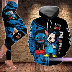Stitch And Mickey Hoodie , Stitch Hoodie, Stitch Mickey Hoodie, Mickey And Stitch Friend Gift