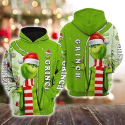 The funny character Green Christmas Disney Christmas Hoodie All Over Print 3D Hoodie