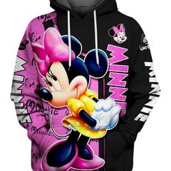 Minnie Mouse Lovers Gift For Mouse Ears Fans Christmas Hoodie 3D Printed