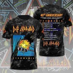 Def Leppard Tour 2023 3D 40th Anniversary Shirt All Over Print T Shirt Men Women Meaningful Gift For Family Gift For Boyfriend Valentine Gift