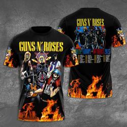 NEW! Gun N' Roses North America Tour 2023 T-Shirt 3D Print Shirt Men Women S-5XL Meaningful Gift For Family Gift For Boyfriend Valentine Gift