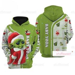 Christmas Baby Yoda Hoodie, Star Wars Christmas Hoodie