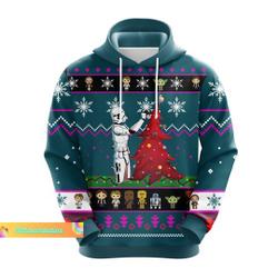 Christmas Boba Fett Hoodie, Star Wars Hoodie, Boba Fett Xmas Tree Hoodie