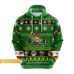 Christmas Baby Yoda Hoodie, Star Wars Hoodie