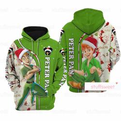 Christmas Peter Pan 3D Hoodie, Peter Pan Christmas