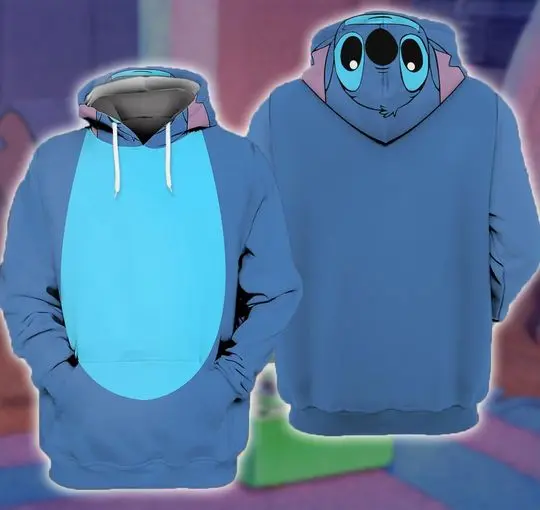 Christmas Stittch Cosplay Costume, Stittch 3D Printed Hoodie