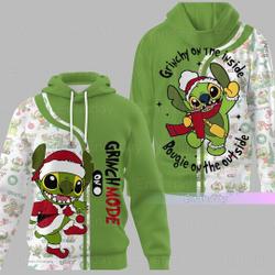 Christmas Stitch Hoodie, Stitch Christmas Hoodie