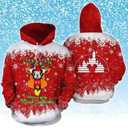 Mickey Hoodie, Have A Very Mickey Christmas Hoodie