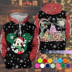 Christmas Mickey Mouse Hoodie, Custom Disney Mickey Hoodie