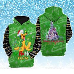 Pluto Christmas Hoodie, Disney Merry Christmas Pluto Shirt