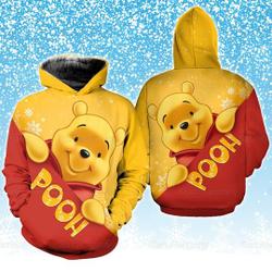 Pooh Christmas Hoodie, Winnie The Pooh Hoodie, Disney Pooh Shirt, Pooh Christmas Shirt, Disney Cartoon Hoodie, Xmas Gift