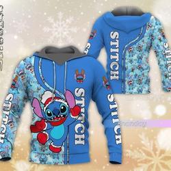 Christmas Stitch Hoodie, Disney Stitch Hoodie