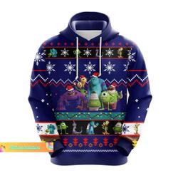 Christmas Monster University Hoodie, Mike Wazowski 3D Hoodie