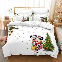 Mickey And Minnie Bedding Set, Disney Christmas Bedding Set Gift For Your Girlfriend Boyfriend Gift For Love Gift For Friend Best Valentine Present Holiday Gift
