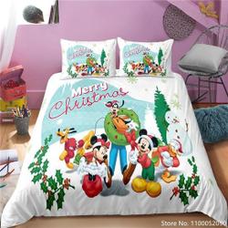 Mickey And Minnie Bedding Set, Mickey And Minnie Christmas BlanketGift For Your Girlfriend Boyfriend Gift For Love Gift For Friend Best Valentine Present Holiday Gift