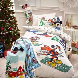 Mickey And Minnie Bedding Set, Disney Christmas BlanketGift For Your Girlfriend Boyfriend Gift For Love Gift For Friend Best Valentine Present Holiday Gift