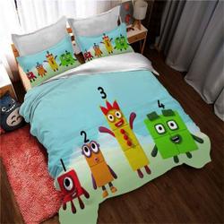 NumberBlocks Bedding Set Christmas GiftGift For Your Girlfriend Boyfriend Gift For Love Gift For Friend Best Valentine Present Holiday Gift