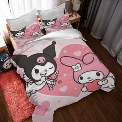 Kuromi Duvet Cover Set Christmas GiftGift For Your Girlfriend Boyfriend Gift For Love Gift For Friend Best Valentine Present Holiday Gift