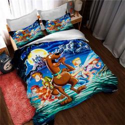 Scooby DOO Bed Linen Bedding Set Christmas GiftGift For Your Girlfriend Boyfriend Gift For Love Gift For Friend Best Valentine Present Holiday Gift