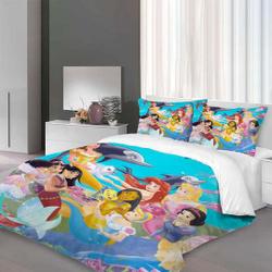Custom Christmas Disney Princess Three-Piece Quilt cover Set Gift For Your Girlfriend Boyfriend Gift For Love Gift For Friend Best Valentine Present Holiday Gift