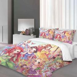 Custom Christmas Disney Princess Three-Piece Quilt cover Set Gift For Your Girlfriend Boyfriend Gift For Love Gift For Friend Best Valentine Present Holiday Gift
