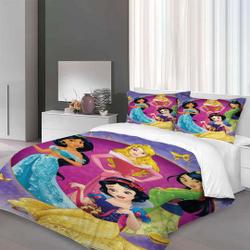 Custom Christmas Disney Princess Three-Piece Quilt cover Set Gift For Your Girlfriend Boyfriend Gift For Love Gift For Friend Best Valentine Present Holiday Gift