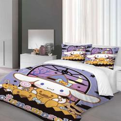 Christmas Cinnamoroll Three-Piece Quilt cover Set Christmas GiftGift For Your Girlfriend Boyfriend Gift For Love Gift For Friend Best Valentine Present Holiday Gift