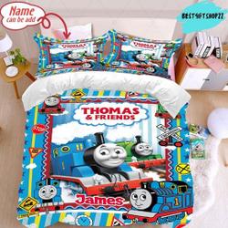 Personalized Thomas The Train Bedding Set, Personalized Thomas and FriendsGift For Your Girlfriend Boyfriend Gift For Love Gift For Friend Best Valentine Present Holiday Gift