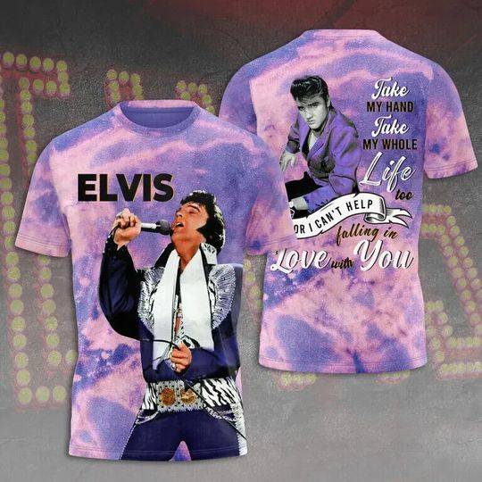 Elvis Presley T-Shirt Christmas Gift For Fans Meaningful Gift For Family Gift For Boyfriend Valentine Gift