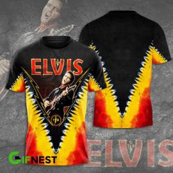 Singer Elvis Presley Hawaiian Shirt, Christmas Gift Meaningful Gift For Family Gift For Boyfriend Valentine Gift