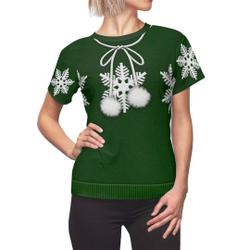 Minnie Snowflake Women's Shirt, Disneyland Christmas Party Meaningful Gift For Family Gift For Boyfriend Valentine Gift