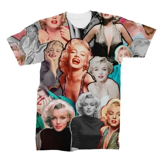 Marilyn Monroe Photo Collage 3D T-Shirt Meaningful Gift For Family Gift For Boyfriend Valentine Gift