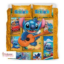 Cute Stitch Bedding Set Gift For Your Girlfriend Boyfriend Gift For Love Gift For Friend Best Valentine Present Holiday Gift