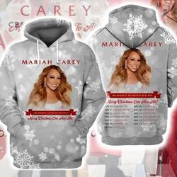 Hollow Hoodie 3D for Fan /Mariah Carey-Unisex Shirt,Christmas Gift for Fan