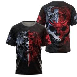 Skull DnD Dungeons and Dragons T-Shirt Meaningful Gift For Family Gift For Boyfriend Valentine Gift