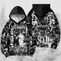 Deftone Around The Fur Cat 90s Music 3D Hoodie